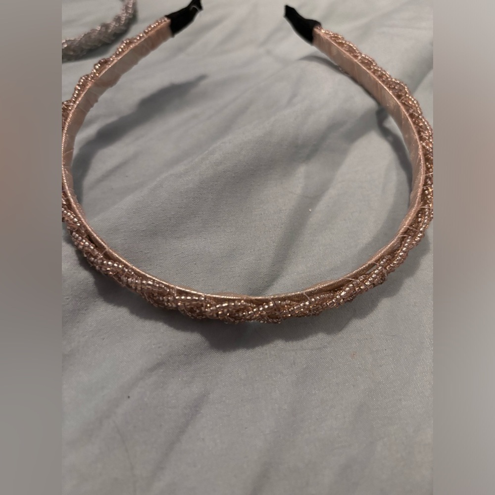 Braided beaded headbands set of 4 - Picture 2 of 6